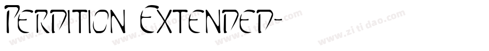 Perdition Extended字体转换